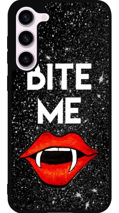 Samsung Galaxy S23+ Case Hülle - Silikon schwarz Halloween 2024 bite me