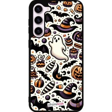 Samsung Galaxy S23+ Case Hülle - Silikon schwarz Halloween 2024 Niedliches Muster