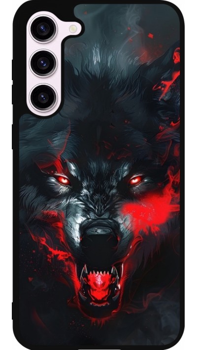 Samsung Galaxy S23+ Case Hülle - Silikon schwarz Halloween 2024 mad werewolf