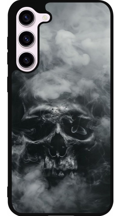 Samsung Galaxy S23+ Case Hülle - Silikon schwarz Halloween 2024 smoky skull