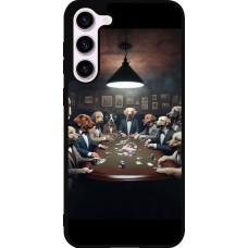 Samsung Galaxy S23+ Case Hülle - Silikon schwarz Die Pokerhunde