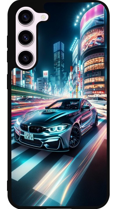 Samsung Galaxy S23+ Case Hülle - Silikon schwarz BMW M4 Tokio Nacht