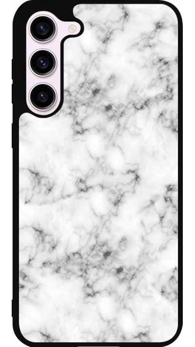 Samsung Galaxy S23+ Case Hülle - Silikon schwarz Marble 01