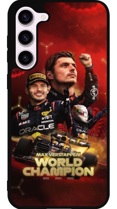 Samsung Galaxy S23+ Case Hülle - Silikon schwarz Max Verstappen Champion 2023