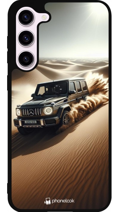 Samsung Galaxy S23+ Case Hülle - Silikon schwarz Mercedes G Drift Wueste