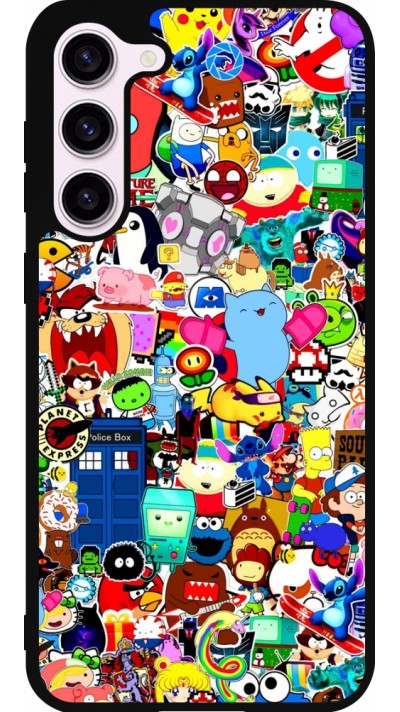 Samsung Galaxy S23+ Case Hülle - Silikon schwarz Mixed cartoons