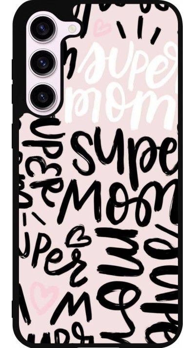 Samsung Galaxy S23+ Case Hülle - Silikon schwarz Mom 2024 Super mom