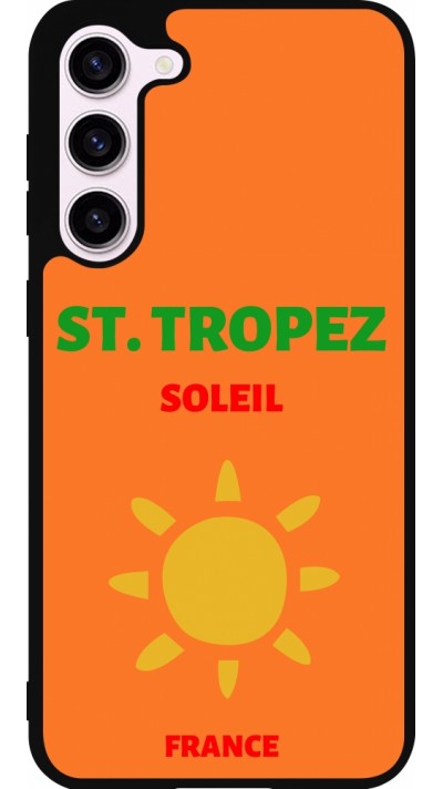 Samsung Galaxy S23+ Case Hülle - Silikon schwarz Pop Summer Destination St-Tropez