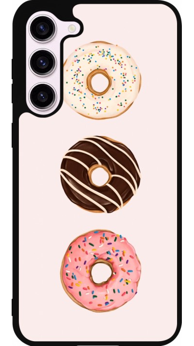 Samsung Galaxy S23+ Case Hülle - Silikon schwarz Spring 23 donuts