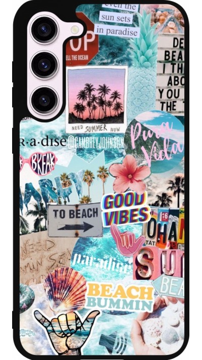 Samsung Galaxy S23+ Case Hülle - Silikon schwarz Summer 20 collage