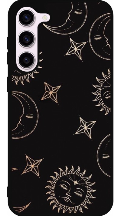 Samsung Galaxy S23+ Case Hülle - Silikon schwarz Suns and Moons