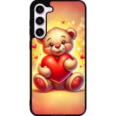 Samsung Galaxy S23+ Case Hülle - Silikon schwarz Valentin 2024 Teddy Liebe