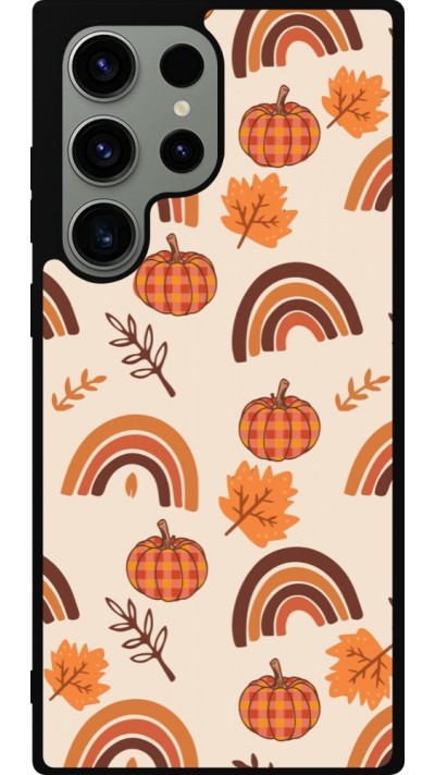 Samsung Galaxy S23 Ultra Case Hülle - Silikon schwarz Autumn 2024 rainbow