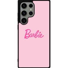 Samsung Galaxy S23 Ultra Case Hülle - Silikon schwarz Barbie Text