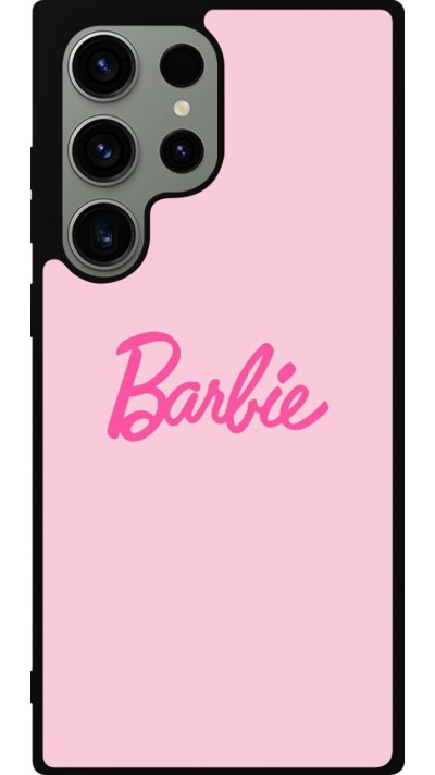 Samsung Galaxy S23 Ultra Case Hülle - Silikon schwarz Barbie Text