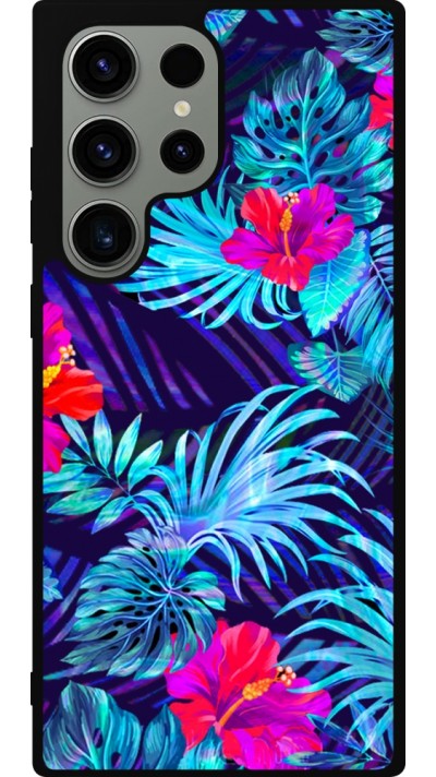 Samsung Galaxy S23 Ultra Case Hülle - Silikon schwarz Blue Forest