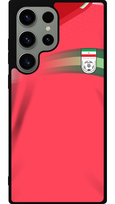 Samsung Galaxy S23 Ultra Case Hülle - Silikon schwarz Iran 2022 personalisierbares Fussballtrikot