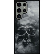 Samsung Galaxy S23 Ultra Case Hülle - Silikon schwarz Halloween 2024 smoky skull