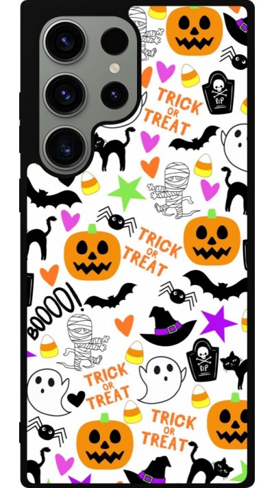 Samsung Galaxy S23 Ultra Case Hülle - Silikon schwarz Halloween 2024 trick or treat