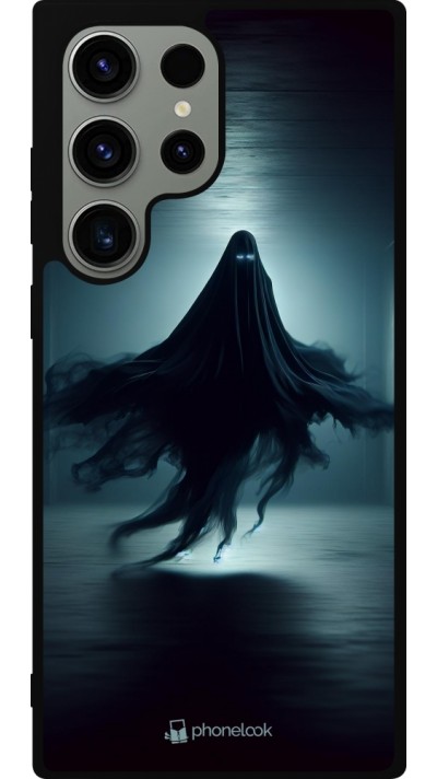 Samsung Galaxy S23 Ultra Case Hülle - Silikon schwarz Halloween 2024 Spektraler Schatten