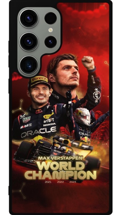 Samsung Galaxy S23 Ultra Case Hülle - Silikon schwarz Max Verstappen Champion 2023