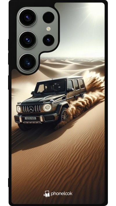 Samsung Galaxy S23 Ultra Case Hülle - Silikon schwarz Mercedes G Drift Wueste