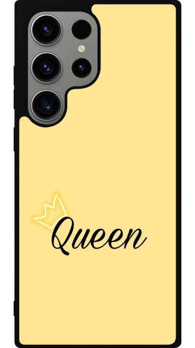 Samsung Galaxy S23 Ultra Case Hülle - Silikon schwarz Mom 2024 Queen