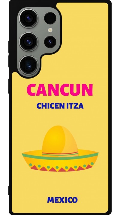 Samsung Galaxy S23 Ultra Case Hülle - Silikon schwarz Pop Summer Destination Cancun