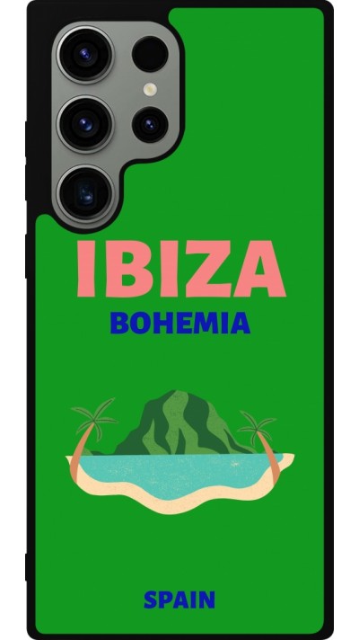 Samsung Galaxy S23 Ultra Case Hülle - Silikon schwarz Pop Summer Destination Ibiza