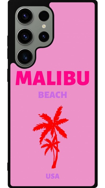 Samsung Galaxy S23 Ultra Case Hülle - Silikon schwarz Pop Summer Destination Malibu