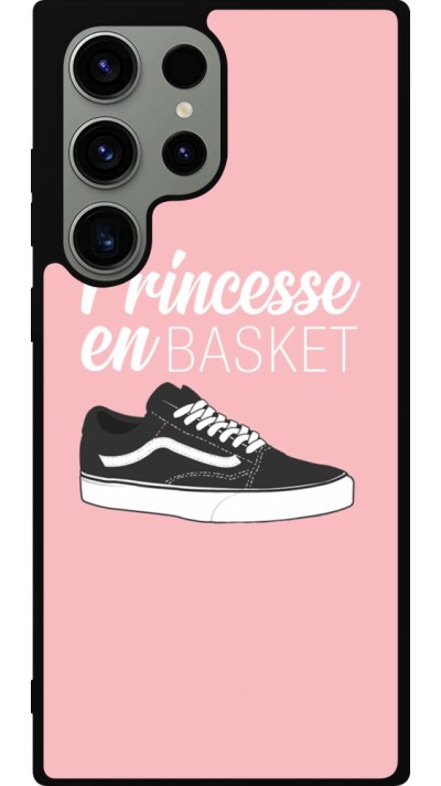 Samsung Galaxy S23 Ultra Case Hülle - Silikon schwarz princesse en basket