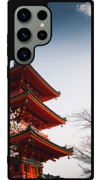 Samsung Galaxy S23 Ultra Case Hülle - Silikon schwarz Spring 23 Japan