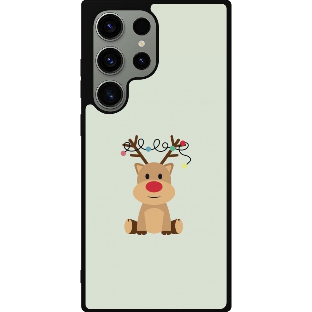 Samsung Galaxy S23 Ultra Case Hülle - Silikon schwarz Christmas 22 baby reindeer