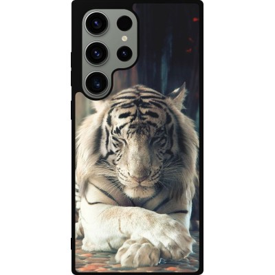 Samsung Galaxy S23 Ultra Case Hülle - Silikon schwarz Zen Tiger