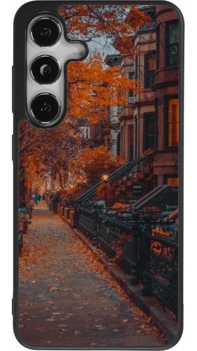 Samsung Galaxy S24 Case Hülle - Silikon schwarz Autumn 2024 city