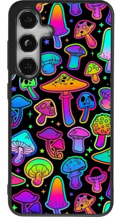 Samsung Galaxy S24 Case Hülle - Silikon schwarz Autumn 2024 magic mushrooms