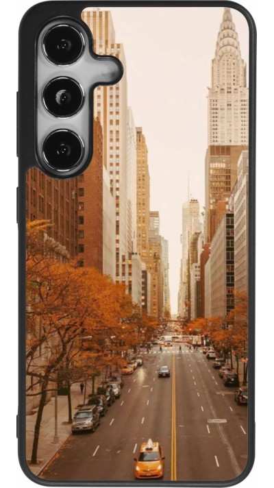 Samsung Galaxy S24 Case Hülle - Silikon schwarz Autumn 2024 New York city