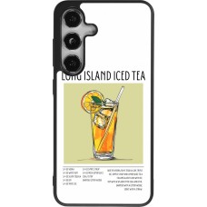 Samsung Galaxy S24 Case Hülle - Silikon schwarz Cocktail Rezept Long Island Ice Tea