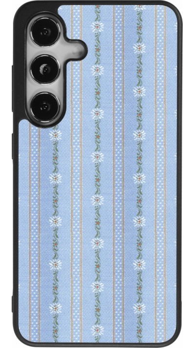 Samsung Galaxy S24 Case Hülle - Silikon schwarz Edelweiss