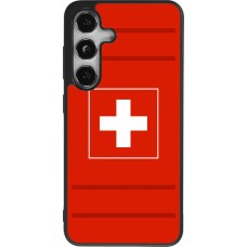 Samsung Galaxy S24 Case Hülle - Silikon schwarz Euro 2020 Switzerland