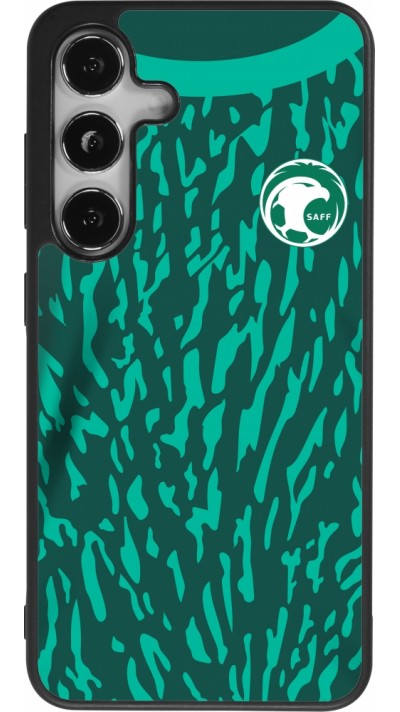 Samsung Galaxy S24 Case Hülle - Silikon schwarz Saudi-Arabien 2022 personalisierbares Fussballtrikot