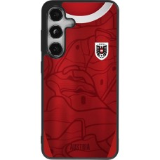 Samsung Galaxy S24 Case Hülle - Silikon schwarz Austria personalisierbares Fussballtrikot