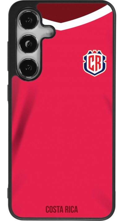 Samsung Galaxy S24 Case Hülle - Silikon schwarz Costa Rica 2022 personalisierbares Fussballtrikot