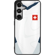 Samsung Galaxy S24 Case Hülle - Silikon schwarz Schweiz Away personalisierbares Fussballtrikot