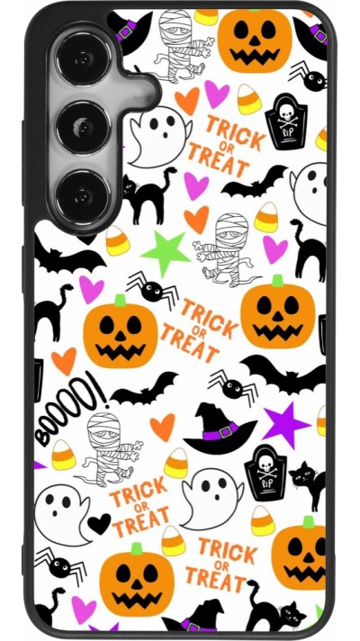 Samsung Galaxy S24 Case Hülle - Silikon schwarz Halloween 2024 trick or treat