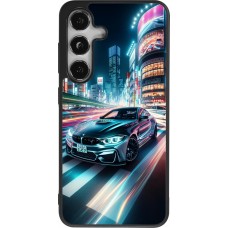 Samsung Galaxy S24 Case Hülle - Silikon schwarz BMW M4 Tokio Nacht