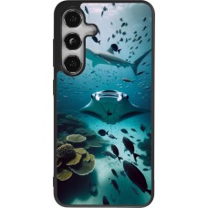 Samsung Galaxy S24 Case Hülle - Silikon schwarz Manta Lagune Reinigung