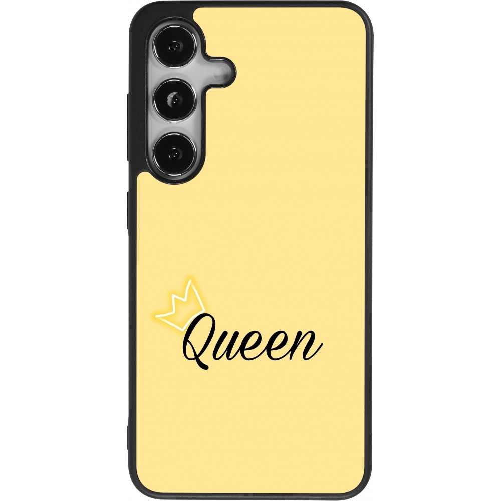 Samsung Galaxy S24 Case Hülle - Silikon schwarz Mom 2024 Queen