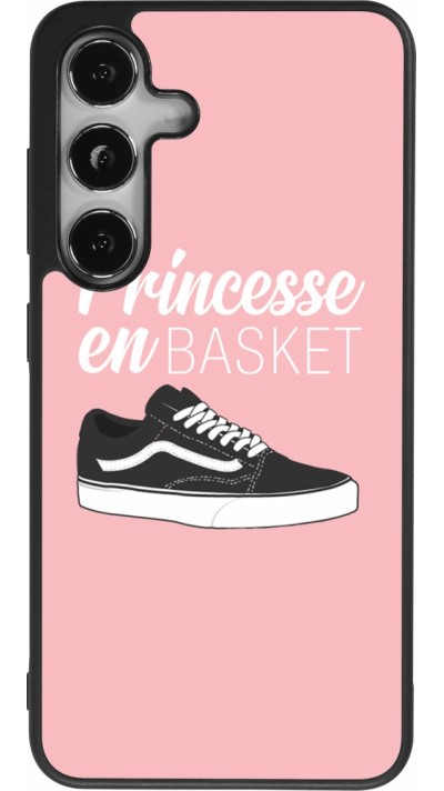 Samsung Galaxy S24 Case Hülle - Silikon schwarz princesse en basket