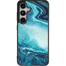 Samsung Galaxy S24 Case Hülle - Silikon schwarz Sea Foam Blue